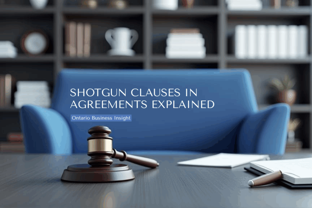 Shotgun Clauses in Shareholder Agreements: An In-Depth Resource for Ontario Business Owners
