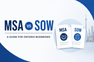 Master Service Agreement (MSA) vs Statement of Work (SOW): A Guide for Ontario Businesses