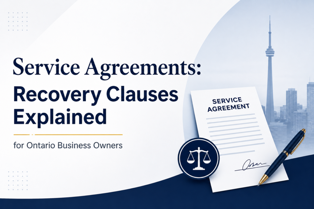 Service Agreements: Cost Recovery Clauses Explained for Ontario Business Owners