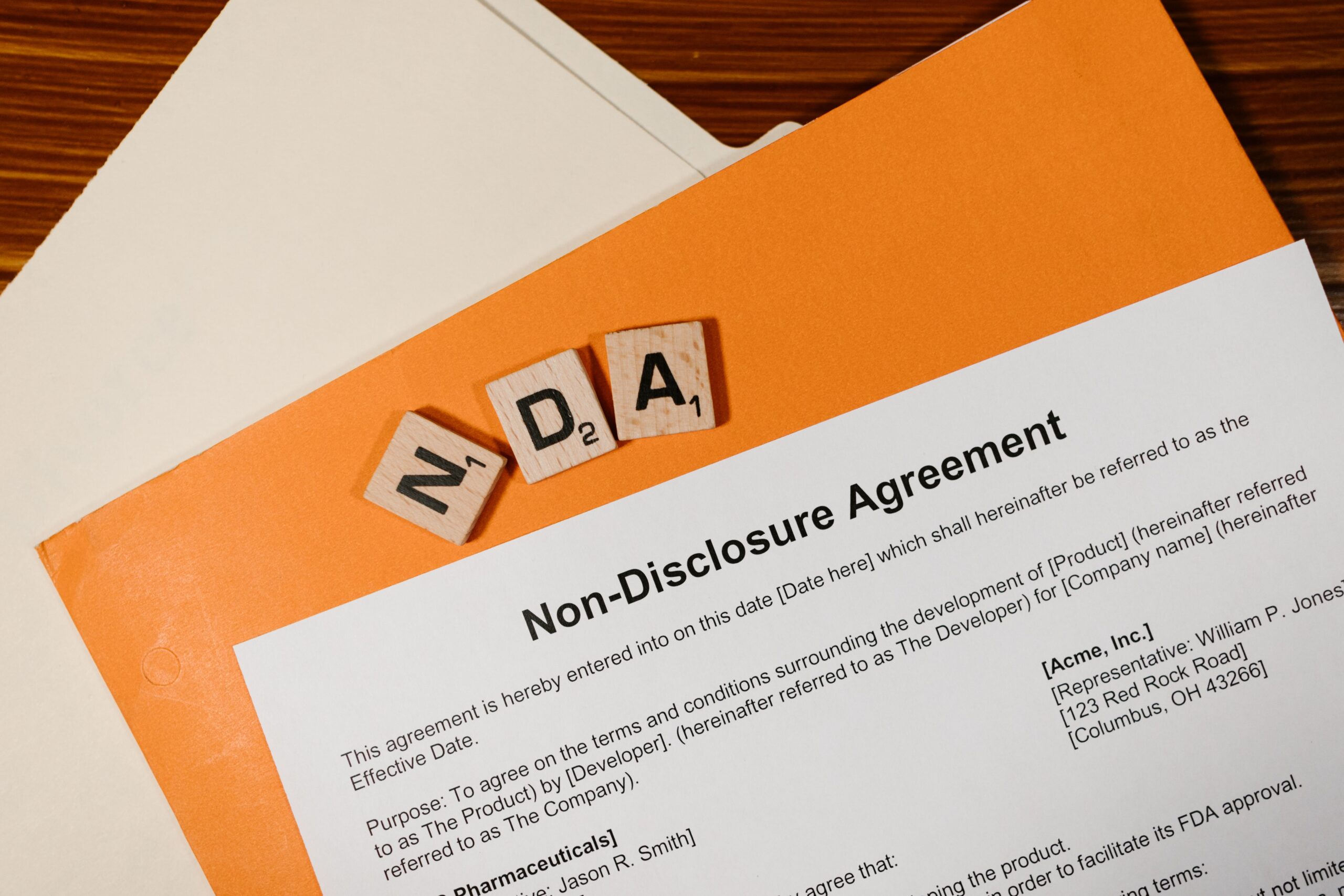 Non-Disclosure Agreements (NDA's) In Ontario